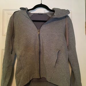 Women’s grey lulu zip up